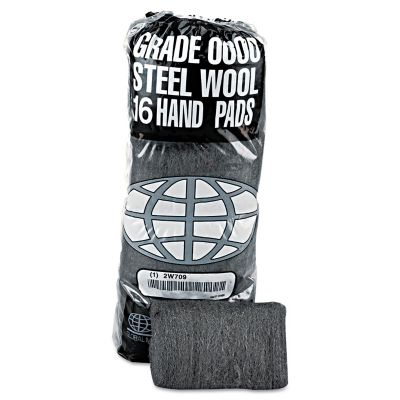 GMT Industrial-Quality Steel Wool Multi-Use Hand Pads, #0000 Super Fine, 192 pk.