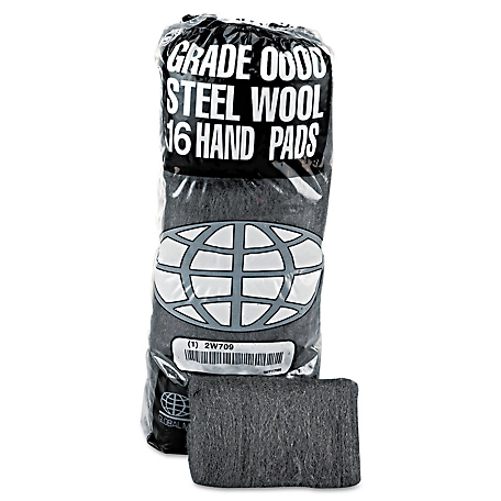 GMT Industrial-Quality Steel Wool Multi-Use Hand Pads, #0000 Super Fine, 192 pk.