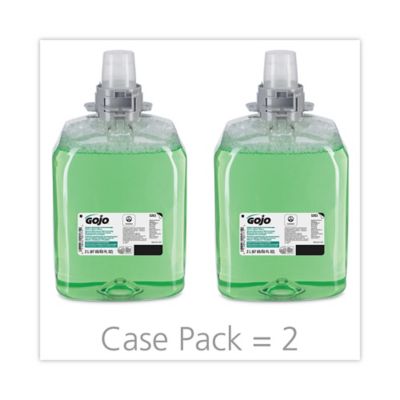 Image showing  2,000 mL Green Certified Foam Hair and Body Wash, Cucumber Melon, 2/Carton