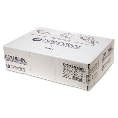 Image showing  30 gal. Draw-Tuff Institutional Draw-Tape Can Liners, 1 mil, 30.5 in. x 40 in., Blue, 200 ct.