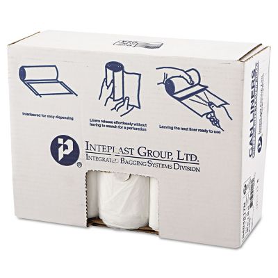 Inteplast Group 45 gal. High-Density Interleaved Commercial Can Liners, 17 Microns, 40 in. x 48 in., Clear, 250-Pack