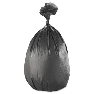 Inteplast Group 60 gal. High-Density Interleaved Commercial Can Liners, 17 Microns, 38 in. x 60 in., Black, 200 ct.