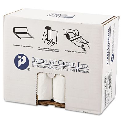 Inteplast Group 30 gal. Low-Density Commercial Can Liners, 0.7 mil, 30 in. x 36 in., White, 200 ct.