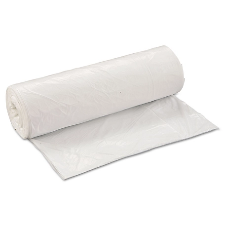 Inteplast Group 45 gal. Low-Density Commercial Can Liners, 0.7 mil, 40 in. x 46 in., White, 100 ct.