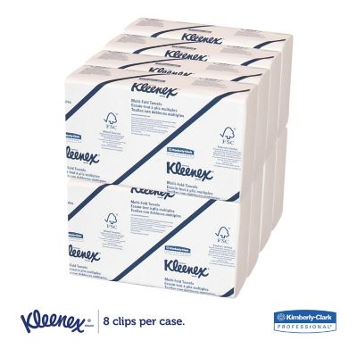 Image showing  Multi-Fold Paper Towels, Convenience, 9-1/5 in. x 9-2/5 in., White, 150 Towels/Pack, 8 Packs/Carton