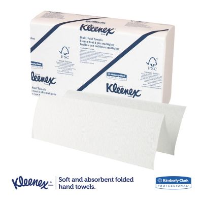 Image showing  Multi-Fold Paper Towels, Convenience, 9-1/5 in. x 9-2/5 in., White, 150 Towels/Pack, 8 Packs/Carton