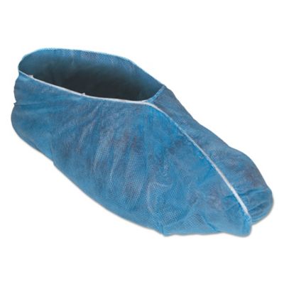 KleenGuard A10 Light-Duty Shoe Covers, Polypropylene, One Size Fits All, Blue, 300-Pack