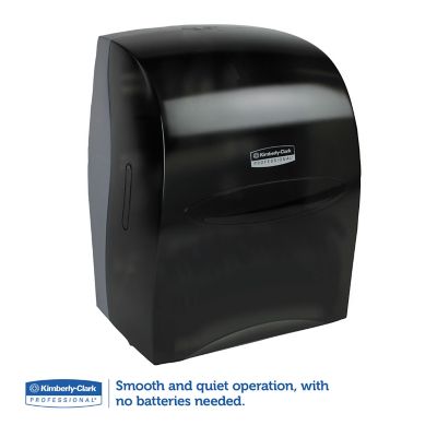 Image showing  Sanitouch Manual Hard Roll Towel Dispenser, 12-63/100 in. x 10-1/5 in. x 16-13/100 in., Smoke