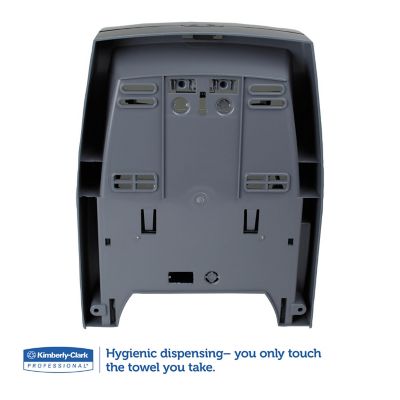 Image showing  Sanitouch Manual Hard Roll Towel Dispenser, 12-63/100 in. x 10-1/5 in. x 16-13/100 in., Smoke