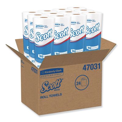 Image showing  Choose-A-Sheet Mega Roll Paper Towels, 1-Ply, White, 102 Sheets/Roll, 24 Rolls/Carton