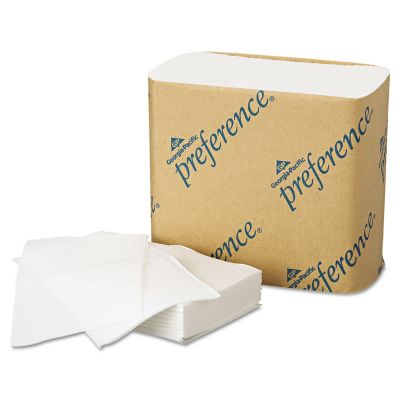 Image showing  Single-Fold Interfolded Bathroom Tissue, Septic Safe, 1-Ply, White, 400 Sheets/Pack, 60 Packs/Carton
