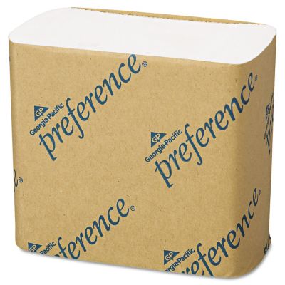 Image showing  Single-Fold Interfolded Bathroom Tissue, Septic Safe, 1-Ply, White, 400 Sheets/Pack, 60 Packs/Carton