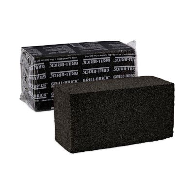 Boardwalk Grill Brick, 8 x 4 in., Black, 12-Pack