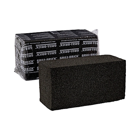 Boardwalk Grill Brick, 8 x 4 in., Black, 12-Pack