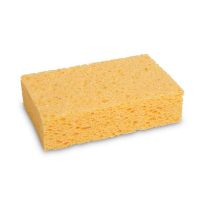 Boardwalk Medium Cellulose Sponge, 3-2/3 x 6-2/25 in., Yellow, 24-Pack