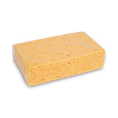 Image showing  Medium Cellulose Sponge, 3-2/3 x 6-2/25 in., Yellow, 24-Pack