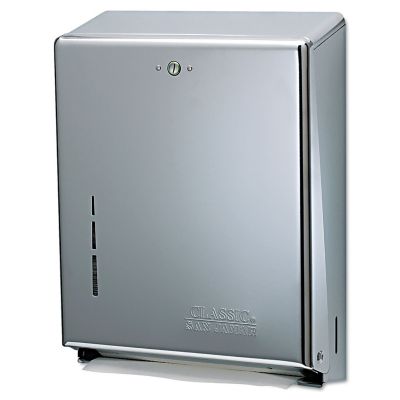 Image showing 5 th San Jamar C-Fold/Multi-Fold Towel Dispenser, 11-3/8 in. x 4 in. x 14-3/4 in., Chrome