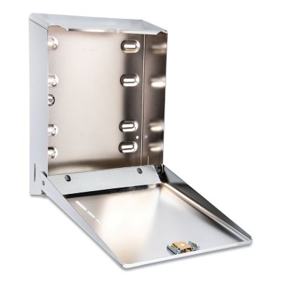 Image showing 6 th San Jamar C-Fold/Multi-Fold Towel Dispenser, 11-3/8 in. x 4 in. x 14-3/4 in., Chrome