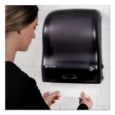 Image showing 5 th San Jamar Simplicity Mechanical Roll Towel Dispenser, 15.25 in. x 13 in. x 10.25 in., Black