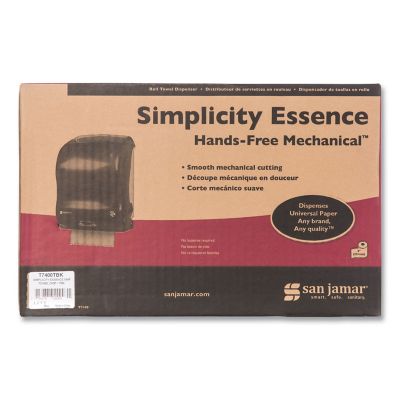 Image showing 6 th San Jamar Simplicity Mechanical Roll Towel Dispenser, 15.25 in. x 13 in. x 10.25 in., Black