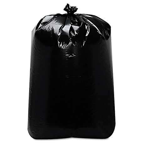 Trinity Plastics 60 gal. Low-Density Can Liners, 22 in. x 58 in., Black, 100 ct.
