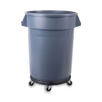 Image showing 5 th Boardwalk Refuse Container Utility Dolly, 300 lb. Capacity, 18.25 in., Gray