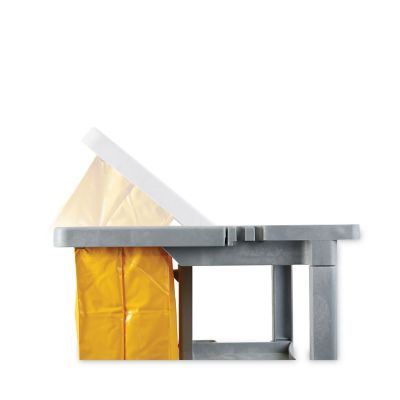 Image showing 5 th Boardwalk 3-Shelf Janitor's Cart, Gray