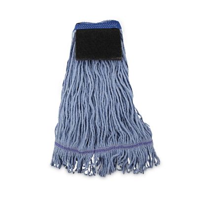 Boardwalk Wet Mop Head, Loop-End, Cotton with Scrub Pad, Medium, 12 pk.