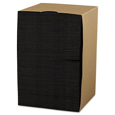Image showing  2-Ply Beverage Napkins, 9-1/2 in. x 9-1/2 in., Black, 1,000 pc.