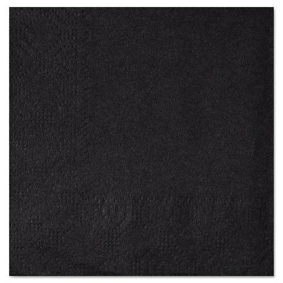 Image showing  2-Ply Beverage Napkins, 9-1/2 in. x 9-1/2 in., Black, 1,000 pc.