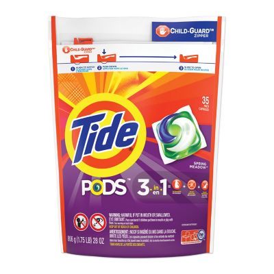 Tide Laundry Detergent Pods, Spring Meadow, 35/PK, 4PK/CT