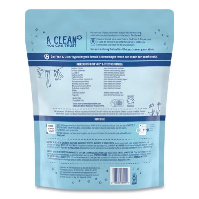 Image showing  Natural Laundry Detergent Packs, Powder, Unscented, 45-Pack