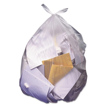 Heritage 45 gal. High-Density Waste Can Liners, 14 Microns, 40 in. x 48 in., Natural, 250 ct.