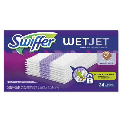 Swiffer WetJet System Refill Cloths, 11.3 in. x 5.4 in., White, 24-Pack