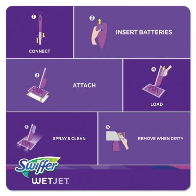 Image showing  WetJet System Refill Cloths, White, 24-Pack