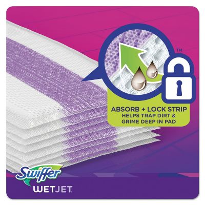 Image showing 6 th Swiffer WetJet System Refill Cloths, White, 24-Pack