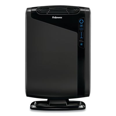 Fellowes HEPA and Carbon Filtration Air Purifier, 300-600 sq. ft. Coverage Area, Black