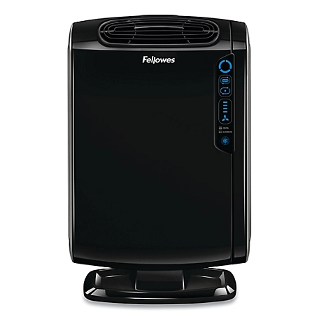 Fellowes HEPA and Carbon Filtration Air Purifier, 200-400 sq. ft. Coverage Area, Black