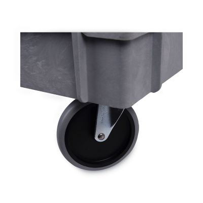 Image showing  300 lb. Capacity Utility Cart, Two-Shelf, Plastic Resin, 24 x 40 in., Gray