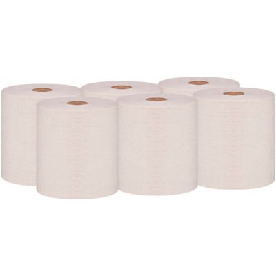 Image showing  100% Recycled Hard-Wound Roll Paper Towels, 7-7/8 in. x 800 ft., Natural, 6 ct.