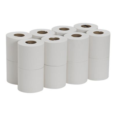 Image showing  SofPull Mini Center-Pull Bath Tissue, Septic Safe, 2-Ply, White, 5.25 in. x 8.4 in., 16-Pack, 500 Sheets/Roll