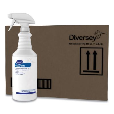 Image showing 5 th Diversey 32 oz. Glance Glass and Multi-Surface Cleaner, Original, 12-Pack