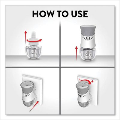 Image showing 5 th Air Wick Scented Oil Warmer, White/Gray, 6 ct.
