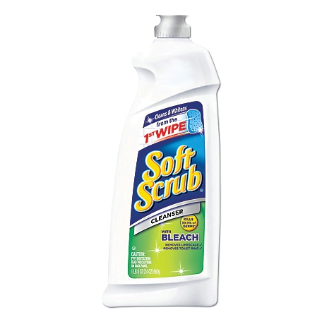 Soft Scrub Bathroom Cleanser with Bleach Commercial, 36 oz., 6 ct.