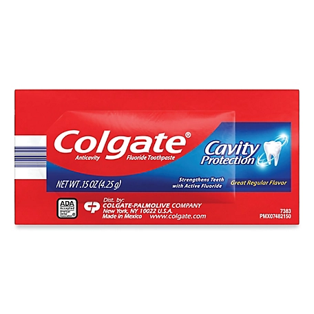 Colgate Cavity Protection Toothpaste with Fluoride, Regular Flavor, 0.15 oz., 1,000 pc.