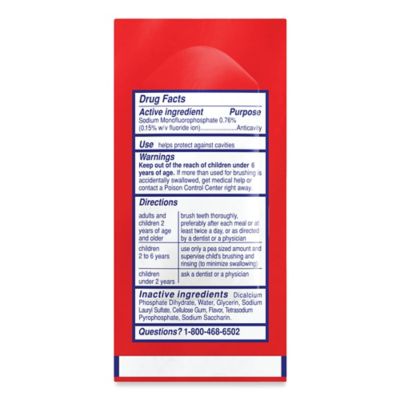 Image showing  Cavity Protection Toothpaste with Fluoride, Regular Flavor, 0.15 oz., 1,000 pc.