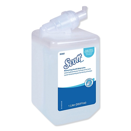 Scott 1 L Control Moisturizing Hand and Body Lotion, Fresh Scent, 6-Pack