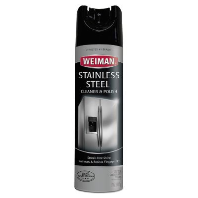 Weiman Stainless-Steel Surface Cleaner and Polish, 17 oz. Aerosol, 6 ct.