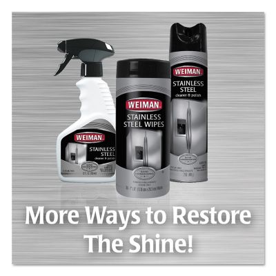 Image showing 5 th Weiman Stainless-Steel Surface Cleaner and Polish, 17 oz. Aerosol, 6 ct.