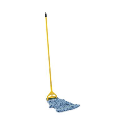 Image showing  Looped-End Mop Kit, Medium, 60 in. Metal/Polypropylene Handle, Blue, Yellow
